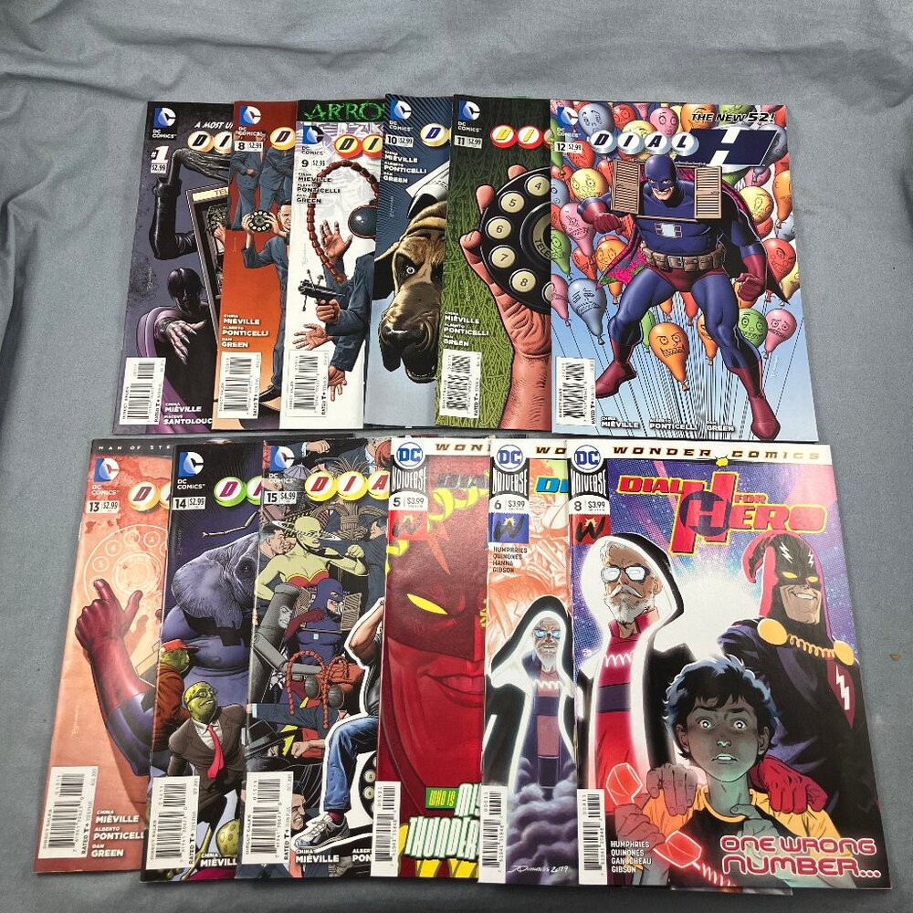 Dial H for Hero DC Comic Book Lot of 12 Asst Issues 2012 & 2019 Series